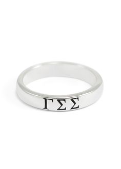 Black Minimalist Engraved Sterling Silver Ring, Classic Sterling Silver Enamel Ring For Anniversary, Silver Sterling Enamel Ring With Black Enamel, Silver Sterling Enamel Ring With Black Detail, Silver Sterling Silver Enamel Promise Ring, Silver Enamel Ring With Black Detail For Anniversary, Silver Minimalist Enamel Ring For Anniversary, Minimalist Silver Midi Rings With Initials, Anniversary Silver Ring With Black Enamel