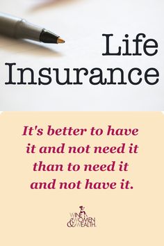 the words life insurance written in black and white on top of a piece of paper