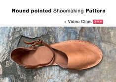 This downloadable PDF file (30 pages) contains step-by-step instructions that will teach you how to make a pair of simple, leather sandals.How to making leather shoemaking pattern VDO clips inclueded. It's suitable for those that want to make a pair of leather sandals. Patterns for women's UK size2, 3,4,5,6,7,8 and 9  (EU size 35,36,37,38,39,40,41 and 42 ) are included. (See Shoe Guide Chart before you make one) This Leather Sandal Pattern can make your free time fun! You can make your own pairs Diy Leather Sandals, Hand Tutorial, Hands Tutorial, Make Shoes, Diy Sandals, Sandals Patterns, Leather Strap Sandals, Simple Leather, Shoe Last