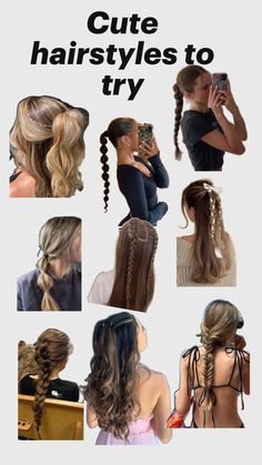 many different hairs styles to try