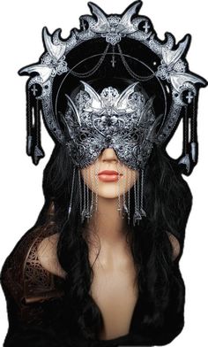 Gothic Horned Masks For Fantasy Events, Medieval Masquerade Mask For Halloween Cosplay, Adjustable Fantasy Masks And Prosthetics For Events, Black Fantasy Masquerade Mask For Cosplay, Fantasy Style Masquerade Mask For Cosplay Events, Fantasy Horned Costume Accessories For Masquerade, Medieval Masquerade Mask For Halloween, Fantasy Eye Mask For Cosplay, Gothic Mask For Fantasy Events