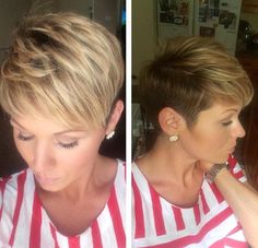 short light brown pixie with blonde highlights Brown Pixie, Natural Dark Hair, Easy Short Haircuts, Choppy Pixie Cut, Popular Short Hairstyles, Short Shag, Shag Hairstyles