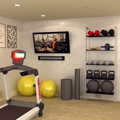 Home Gym Storage with Customizable 1 Bay PAL Shelving Gym Shelving, Shelves Single, Basement Workout Room, Gym Room Ideas, Home Gym/office, Home Gym Ideas Small, Mini Home Gym, Home Gym Storage, Home Gym Basement