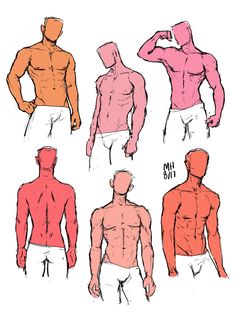 Male Body Drawing, Male Art Reference, Drawing Body Poses, Body Sketches, Anatomy Sketches, Body Reference Drawing, Body Pose Drawing, 캐릭터 드로잉