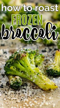 how to roast frozen broccoli in the oven