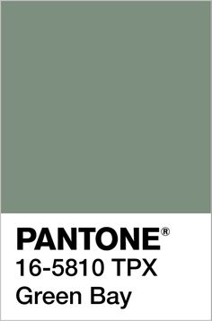 pantone's green bay paint is shown with the words pantone on it