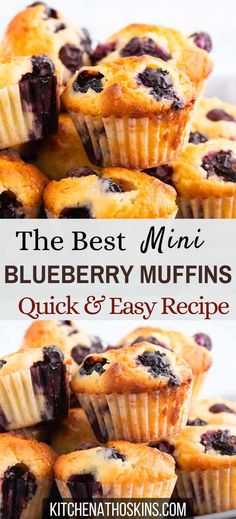 the best mini blueberry muffins quick and easy recipe