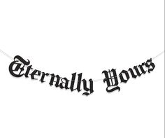 a black and white photo of a banner with the words general hours hanging from it