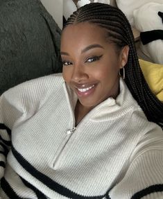 Natural Hair Cornrow Styles Black Women, Cornrows No Extensions, Cornrows Styles For Black Women, African Hair Braiding Styles Cornrows, Middle Part Cornrows, Cornrows And Box Braids Hairstyles, Fulani Braids Middle Part, Protective Hairstyles Braids Cornrows, Cornrow Braids For Black Women