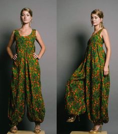 1960s Jumpsuit, Fall Womens Outfits, Jumpsuit Vintage, Boho Mode, Womens Outfits, Harem Jumpsuits, Vintage Jumpsuit, Robes Vintage, Lovely Fashion