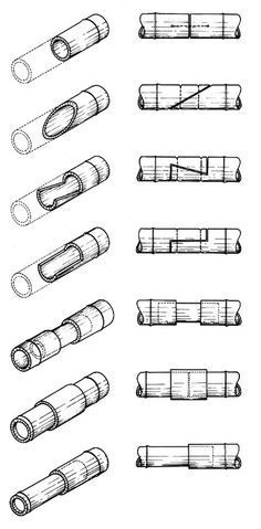 various types of pencils are shown in this drawing