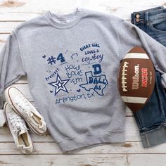 Dallas sweatshirt,Cowboys sweatShirt,Prescott sweatshirt,Cowboys Football sweatshirt,Dallas Football,Womens Dallas sweatshirt For a Slim Fit - Size One Down 📌For a Relax Fit - True Size 📌For an Oversize Fit - Size One Up CARE INSTURCTIONS: Machine wash: warm (max 40C or 105F); Non-chlorine: bleach as needed; Tumble dry: medium heat; Do not iron; Do not dryclean. SIZING: All sweatshirts & hoodies are unisex sizing. That means they run slightly larger than typical women's one and slightly smalle Cowboys Sweatshirt, Cowboys Football, First Down, Football Sweatshirt, Every Girl, Game Day, Oversized Fits, Dallas, Gender Neutral