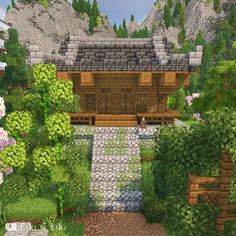 Minecraft build videos on our YouTube channel: Fiki & Biki 🐔 Shrine Minecraft Build, Japanese Shrine Minecraft, Zen Area, Japanese Palace, Minecraft Town, Minecraft Japanese, Japanese Countryside