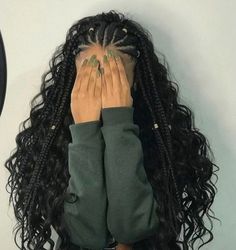 Cute Box Braids, Cute Box Braids Hairstyles, Protective Hairstyles Braids, Curly Hair Styles Easy, Pretty Braided Hairstyles, Hairdos For Curly Hair, Girls Hairstyles Braids, Curly Girl Hairstyles, Hairstyles Braids