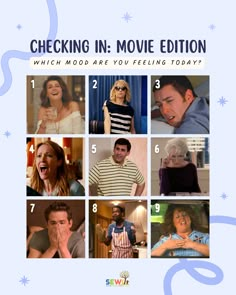 the movie poster for checking in movie edition which model are you feeling today?,