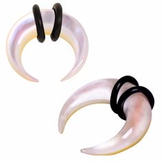 PRICES MAY VARY. These brilliant Pincher style tapers look plucked from the sky, their curved shape like that of a crescent moon. Can be worn with comfort on its own or paired with the included O-Rings for extra security. Lightweight and comfortable to wear. Available in 5 sizes. Sold as Pair Exceptionally High Quality Jewelry! Organic Mother of Pearl Pincher Taper with O-Rings Spectrum Piercing Nose, Septum Pincher, Piercing Nose, Piercing Jewelry, Crescent Moon, Crescent, The Sky, Mother Of Pearl, Buffalo