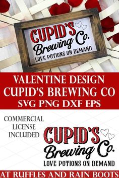 Looking for creative ways to personalize your Valentine’s Day home decor? The Cupid’s Brewing Company SVG set is perfect for crafting unique signs, mugs, or water bottles with heart-filled charm. Pin this now to keep these SVG images for Cricut ready for your next Valentine’s Day decorations for home DIY!