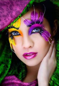 ♠ Extreme Make-up, Carnaval Make-up, Egyptian Makeup, Make Carnaval, Portfolio Shoot, Sleep Music, Hair Straighteners, Halloween Make Up, Facepaint