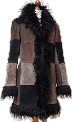 Multicolor Leather Outerwear For Fall, Multicolor Leather Winter Outerwear, Multicolor Faux Fur Trim Outerwear For Fall, Multicolor Fall Outerwear With Faux Fur Trim, Fall Multicolor Outerwear With Faux Fur Trim, Penny Lane Coat, Daisy Jones, Penny Lane, Fur Trim