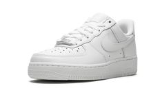 Nike Wmns Air Force 1 '07 "White on White" - 315115 112 All White Air Forces, Womens Air Force 1, White Air Force 1, White Air Forces, White Makeup, White On White, Nike Air Force 1 Low, Stadium Goods, Air Force 1 Low