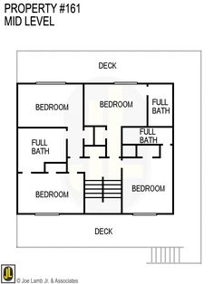 the floor plan for a home with three bedroom and two bathrooms