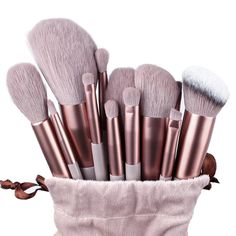 The makeup brush is our new product. If you have any suggestions, please let us know. We will try our best to provide you with high-quality and low-cost products. Description: Set of 13 brushes, including foundation brush, makeup brush, shadow brush, blush brush, eye shadow brush, lip brush, etc. Soft and fine artificial fibers reduce damage to the skin. Plastic handle and aluminum tube, durable cosmetic brush. Easy to clean , not easy to shed hair. Specifications: Hair length: about4.5cm Total Hypoallergenic Makeup, Make Up Foundation, Complete Makeup, Makeup Brushes Set, Makeup Brush Set Professional, Makijaż Smokey Eye, Professional Makeup Brushes, Soft Makeup, Concealer Brush