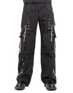 MEN'S ELECTRO BONDAGE RAVE GOTHIC CYBER CHAIN GOTH JEANS PUNK ROCK PANTS Dark Wear Men, Goth Jeans, Step Chain, Gothic Trousers, Cook Ideas, Emo Shirt, Chain Jeans, Menswear Design, Steampunk Party