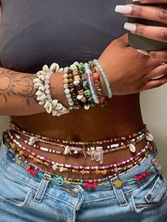 Body Jewelry Diy, Girly Bracelets, Spiritual Fashion, Dope Jewelry Accessories, Waist Jewelry, Earthy Aesthetic, Crystal Bead Jewelry, Mode Hippie, Earthy Jewelry