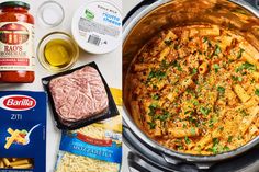 an image of food that is being cooked in the pot and ready to be put into the oven