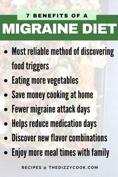 Headache Diet, Foods For Migraines, 5 Day Meal Plan, Natural Remedies For Migraines, Low Histamine Diet