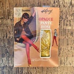 "Holeproof seamless opaque panty hose, 100% nylon, size B, fits over 5'- 6\" - one pair unused in the hipster color Gold Mine, opened package." Panty Hose, Gold Mine, Gold Mining, Afro Women, Wall Sculpture Art, Christmas Girl, Socks And Hosiery, Birds In Flight, Hosiery