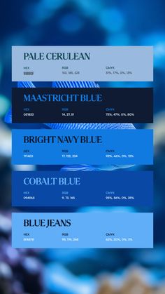 Colors:
99B9DF
0E1B33
117AE0
0949A5
5FAEF8 Bold Blue Color Palette, Color Blue Palette, Blue Pallet Color, Aesthetic Colour Palette, 5 Color Palette, Blue Color Pallet, Color Trends 2024