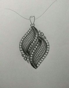 Necklace Drawing, Jewelry Rendering, Bridal Necklace Designs, Pendant Ideas, Jewelry Knowledge, Jewellery Pendant, Diamond Pendent