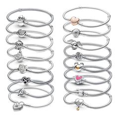 2024 Castle Heart 100th Anniversary Bracelet: Original Charms Pandora Charms Pink, Anniversary Bracelet, Pandora Bracelet Charms Ideas, Bracelet Original, Charms Pandora, Bracelet Charms, Pandora Bracelet Charms, 100th Anniversary, Original Jewelry