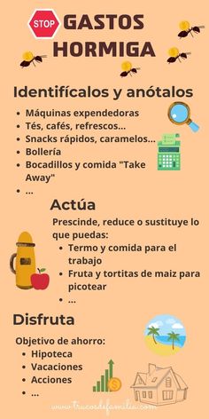 the spanish language poster shows different types of food and drinks, including apples, oranges,