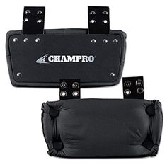 two pieces of black leather with the word champo on it and one piece of black leather