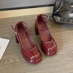 Shipping: Worldwide Express Shipping AvailableDelivery time: 7-15Days Fast ShippingReturns: Fast refund, 100% Money Back Guarantee.SPECIFICATIONSBrand Name: NoEnName_NullOrigin: Mainland ChinaUpper Material: PUToe Shape: round toeWith Platforms: YesPlatform Height: 3-5cmHeel Height: Super High (8cm-up)Heel Type: Square heelPump Type: MARY JANESStyle: retroFashion Element: BuckleSeason: Spring/AutumnOutsole Material: RUBBERPattern Type: SolidInsole Material: PUOccasion: PartyModel Number: women p