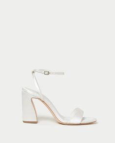 Shop the Malia Cream Curved-Heel Sandal at Loefflerrandall.com Wedding Fits, Black Satin Heels, Loeffler Randall Shoes, Wedding Shoes Heels, To Have And To Hold, Satin Heels, Wedding Hair Makeup, Found You, Loeffler Randall