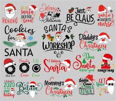 santa's workshop christmas svg files for cricut, silhouettes and more