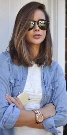 Cute Medium Length Hairstyles, Modern Haircuts, Lob Haircut, Long Bob Hairstyles, Trendy Hair, Hairstyles For Round Faces