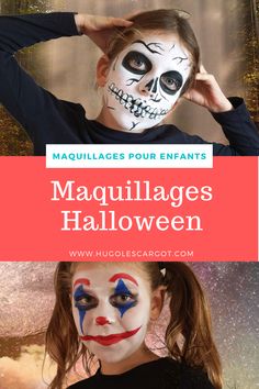 Maquillages faciles en pas-à-pas pour Halloween! Spécial enfants. Montrez-nous vos réalisations! Halloween Make Up, Halloween Make