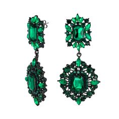 Green Carat Size Chart, Victorian Style Earrings, Large Dangle Earrings, Crystal Lace, Statement Chandeliers, Dangle Earrings Gold, Vintage Inspired Jewelry, Deco Vintage, Chandelier Design