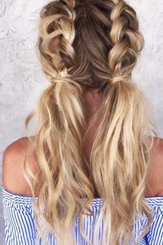 Nice Braids, Goldie Locks, Dutch Braid Hairstyles, Everyday Hair, Braid Hairstyle, Pigtail Braids, Blonde Hair Inspiration, Long Blonde