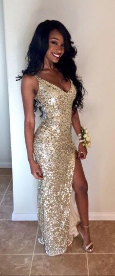 Gold Mermaid Prom Dresses, Homecoming Dresses Cheap, Gold Homecoming Dress, Dresses Gold, Gold Mermaid, Cheap Homecoming Dresses, Dresses Cheap, Maxi Dress Prom