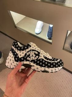 Arguably one of the most popular Chanel sneakers styles to date. This latest version released in 2022 is guaranteed to be a hit.Unworn & 100% authentic guaranteed. Supplied in its original packaging. DETAILSPrinted Suede CalfskinBlack & WhiteRound toeCC logo to the side Need assistance? Use our Sourcery service or speak to a member of our team via WhatsApp Gym Closet, Chanel Sneakers, Global Style, Timeless Handbag, Luxe Fashion, Bags Designer Fashion, Exclusive Bag, Shoe Game, New Bag