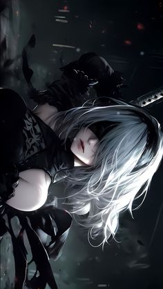 2b Automata, Math Wallpaper, Ninja Girl, Pc Wallpaper, Apple Wallpaper Iphone, Girly Art Illustrations