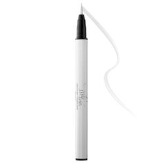 Ink Liner - Kat Von D | Sephora - White White Eyeliner Waterline, White Waterline, Best White Eyeliner, Waterline Eyeliner, White Eye Makeup, Felt Tip Eyeliner, How To Do Eyeliner, Simple Eyeliner