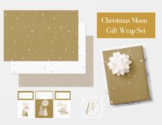 Christmas Moon - Believe in the Magic Gift Tag & Paper Sheet Set Christmas Moon, Believe In The Magic, Magic Gift, Moon Gifts