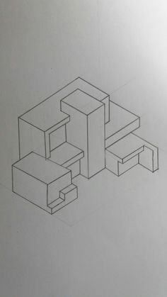 a drawing of some kind of object that is in the middle of a table and chair