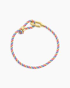 Link Paracord Bracelet Resizable Multicolor Jewelry For Everyday, Multicolor Adjustable Cord Friendship Jewelry, Adjustable Multicolor Everyday Jewelry, Modern Adjustable Multicolor Jewelry, Multicolor Adjustable Cord Jewelry For Everyday, Modern Adjustable Jewelry With Lobster Clasp, Gorjana Gold Bracelet, Multicolor Jewelry With Adjustable Cord, Gold-tone Gold-plated Bracelet With Solid Link